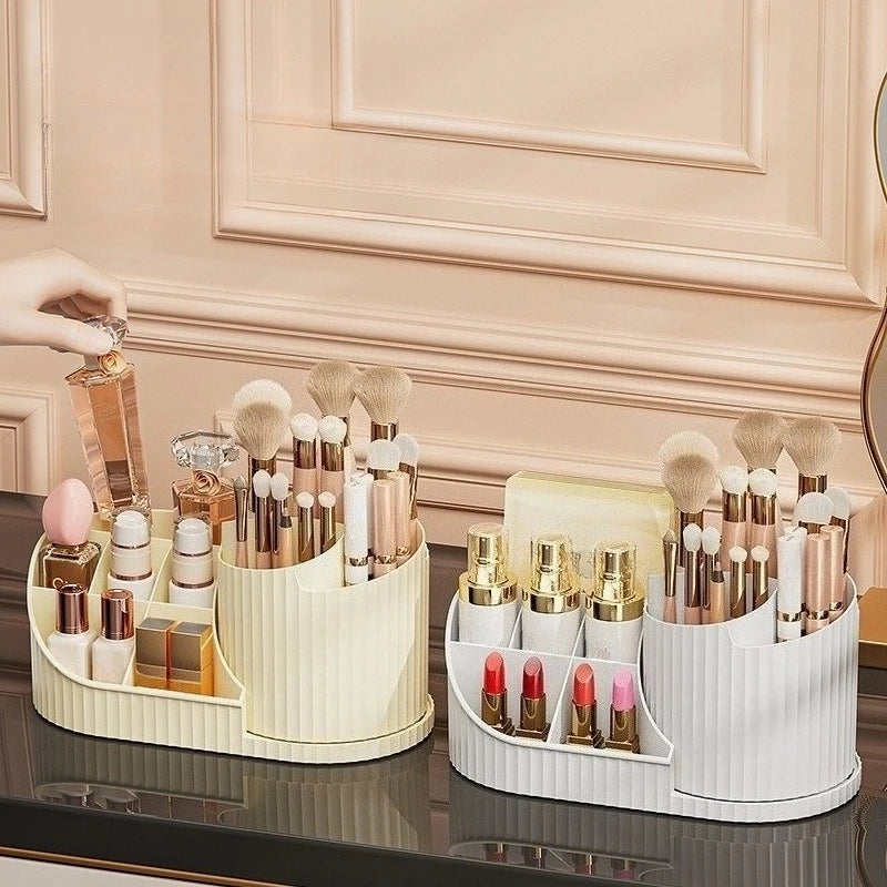 Rotating Makeup Organizer - Dustproof Cosmetic Storage