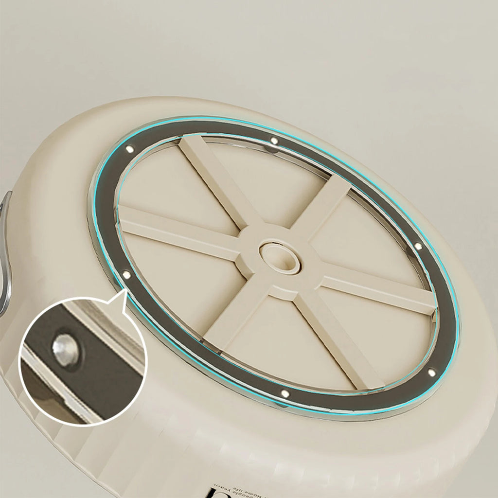 Rotating Storage Tray - Creamy White Countertop Organizer