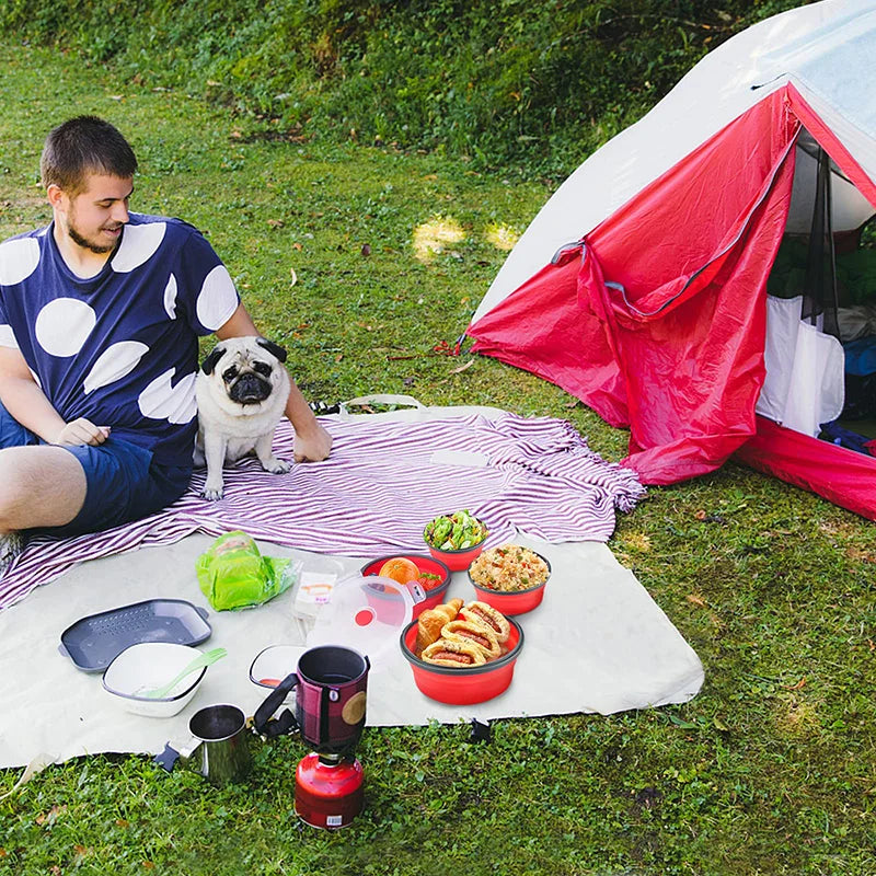 Collapsible Silicone Food Containers