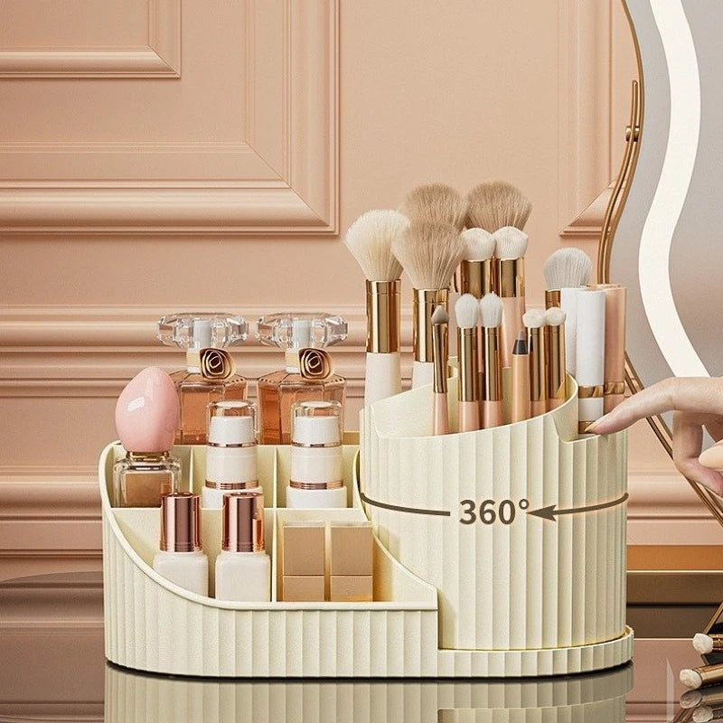 Rotating Makeup Organizer - Dustproof Cosmetic Storage