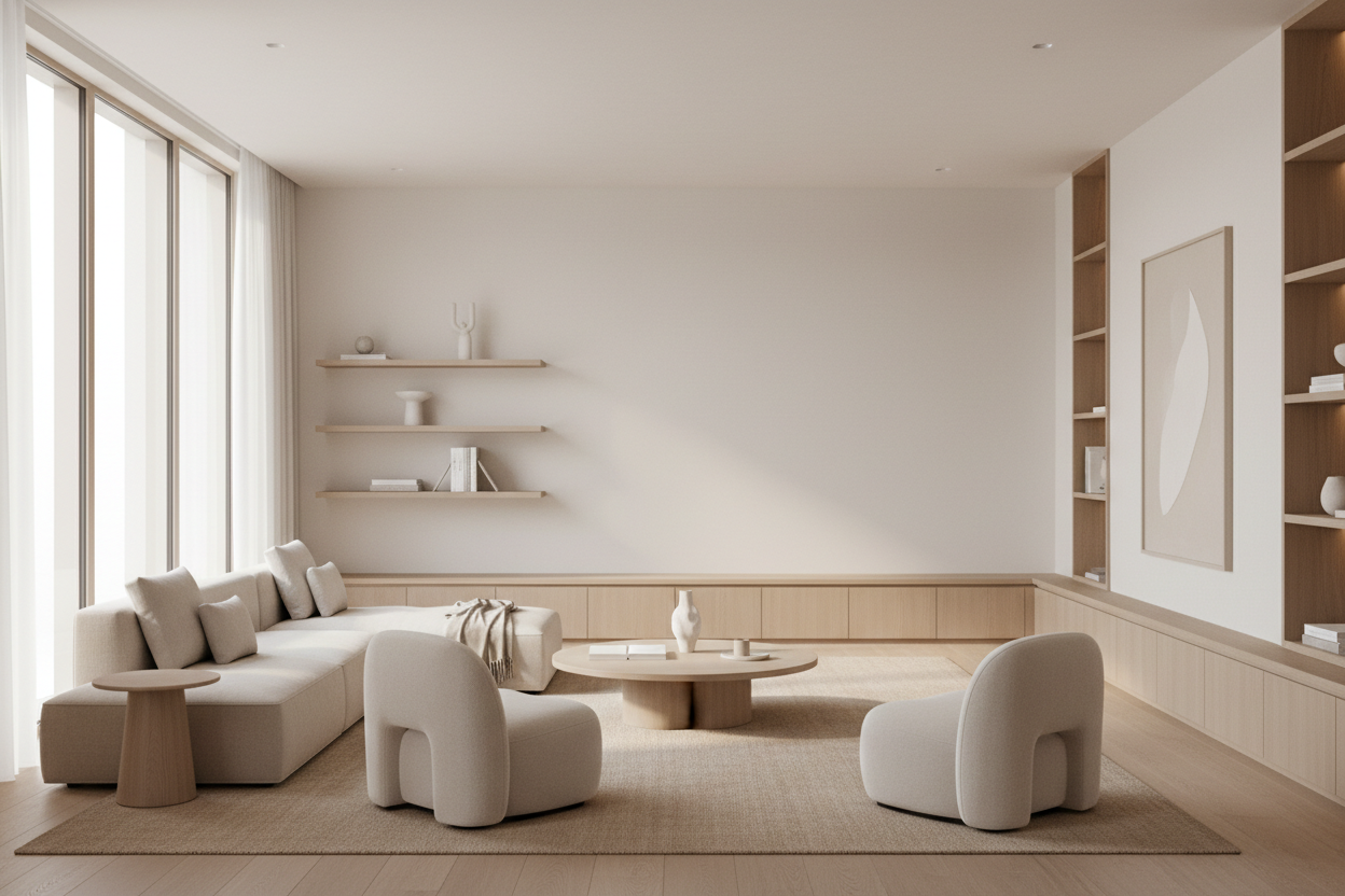 Minimalist Living Room Background